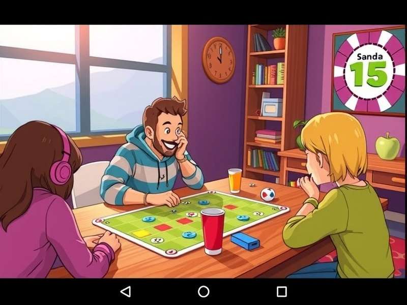 A group of friends playing cooperative board games around a table