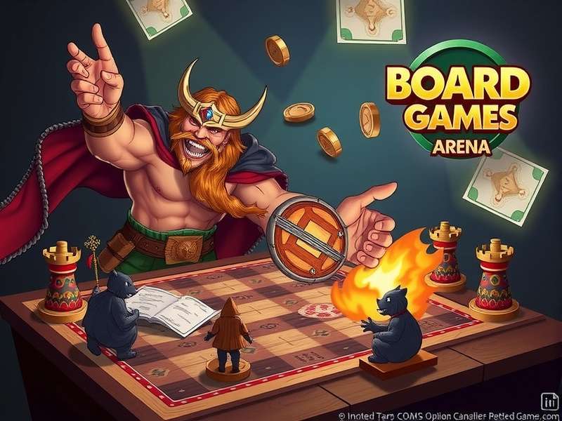 Board Game Arena online interface showing multiple games