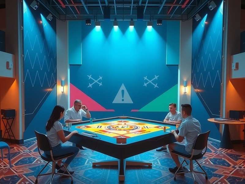 A diverse group of friends playing board games online on laptops and tablets