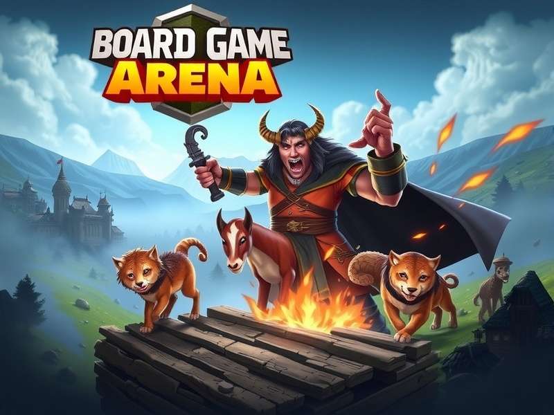 Board Game Arena user dashboard after successful login