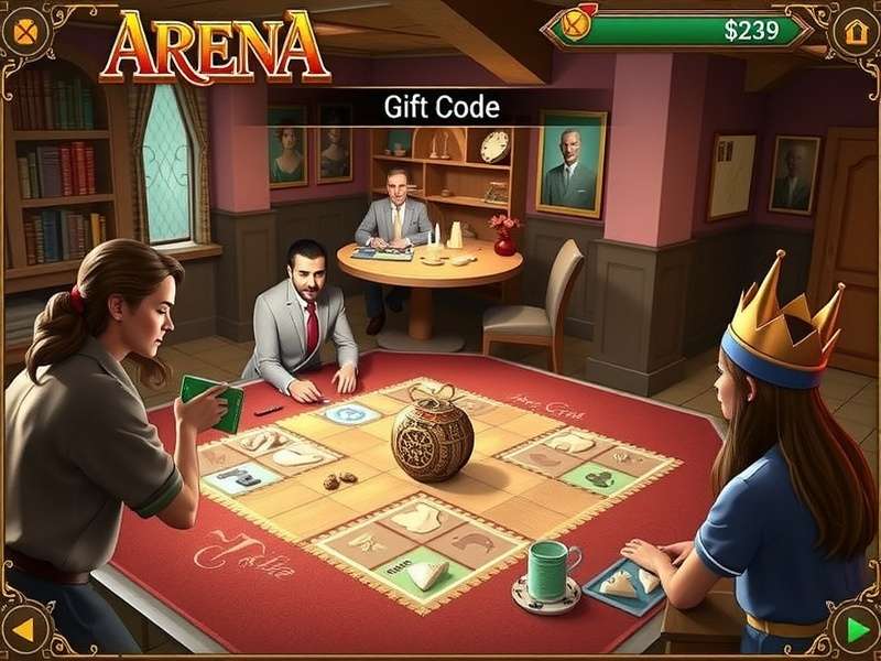 Board Game Arena Gift Code redemption screen on desktop and mobile