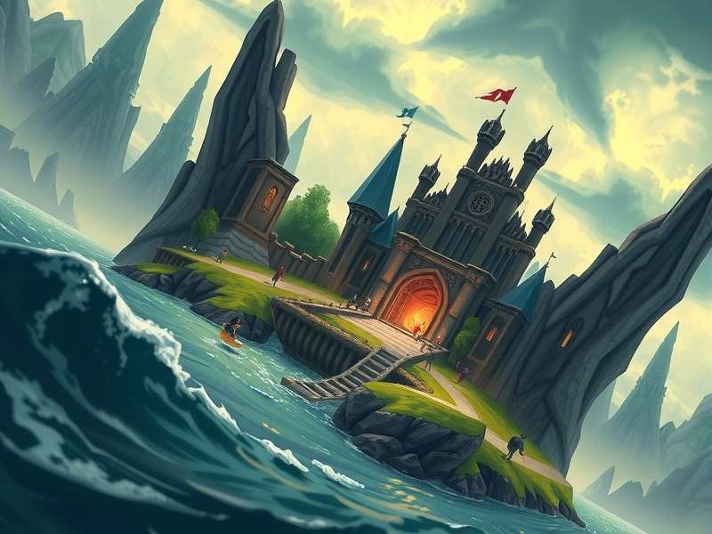 Spirit Island Board Game Arena interface showing a vibrant game board with spirits and invaders