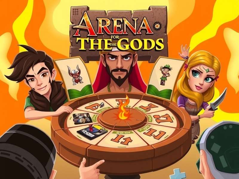 Screenshot of Arena For The Gods game in progress on Board Game Arena interface