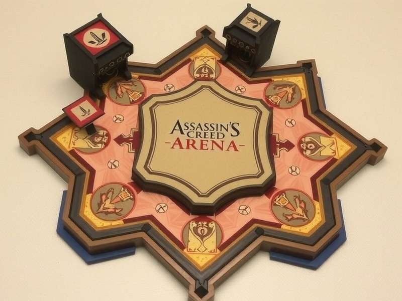 Assassin's Creed Arena Board Game pieces and board in action