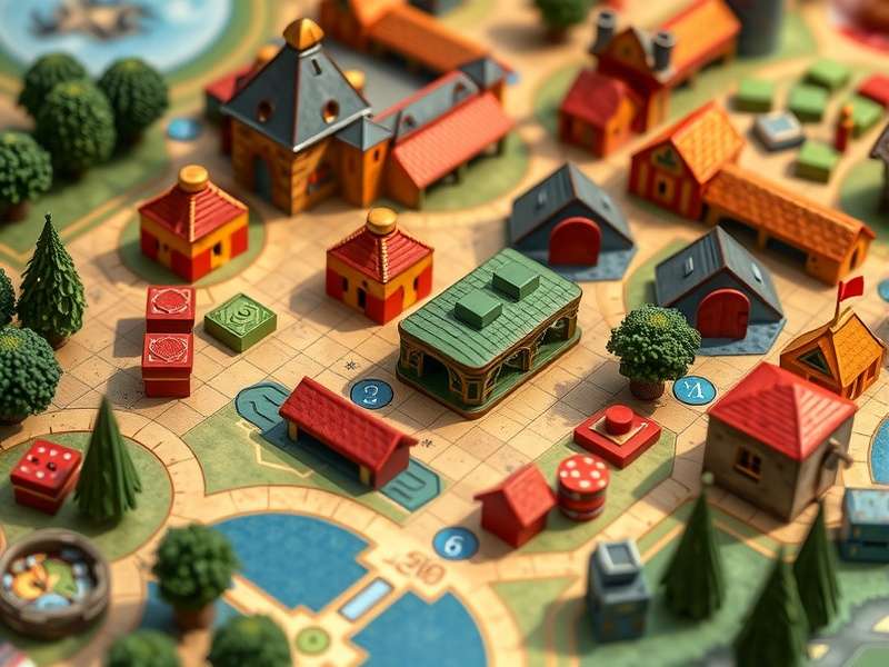 Screenshot of Carcassonne game in progress on Board Game Arena interface showing tile placement and scoring