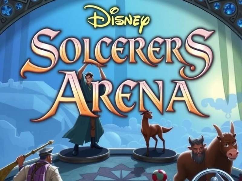 Collection of Disney Sorcerer's Arena character dashboards showing Dr. Facilier, Ariel, Sulley, and Maleficent