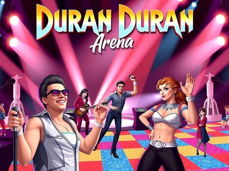 Duran Duran Arena Board Game components and digital interface on a tablet
