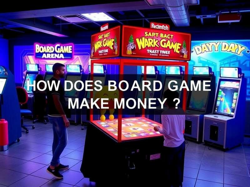 Board Game Arena revenue model infographic showing membership, ads, and partnerships