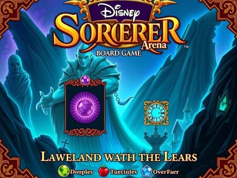 Disney Sorcerer Arena Board Game gameplay screenshot showing character cards and board