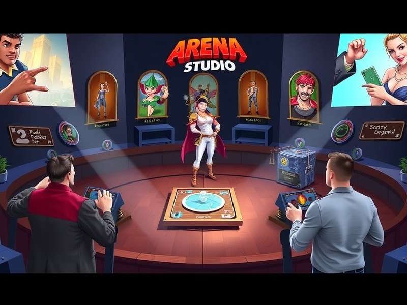 Board Game Arena Studio user interface showing a game in progress