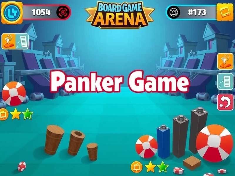 Board Game Arena App features overview showing multiplayer lobby, chat, and game board